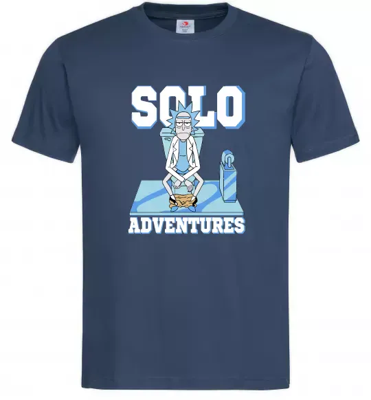 Мужская футболка Solo adventures Темно-синий фото