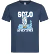 Мужская футболка Solo adventures Темно-синий фото
