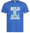 Мужская футболка Solo adventures Ярко-синий фото