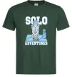 Мужская футболка Solo adventures Темно-зеленый фото