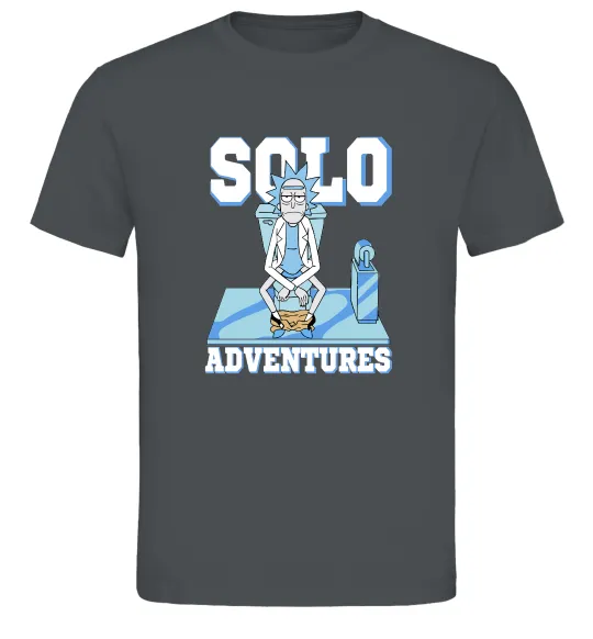 Мужская футболка Solo adventures Графит фото