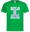 Мужская футболка Solo adventures Зеленый фото