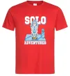 Мужская футболка Solo adventures Красный фото