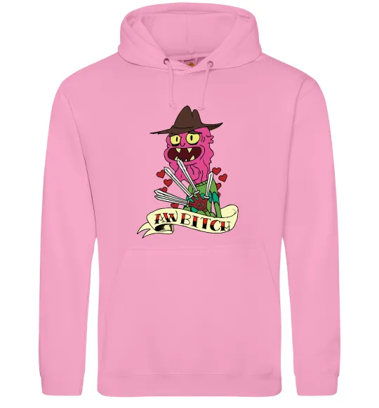 Мужская толстовка (худи) Scary Terry Розовый фото