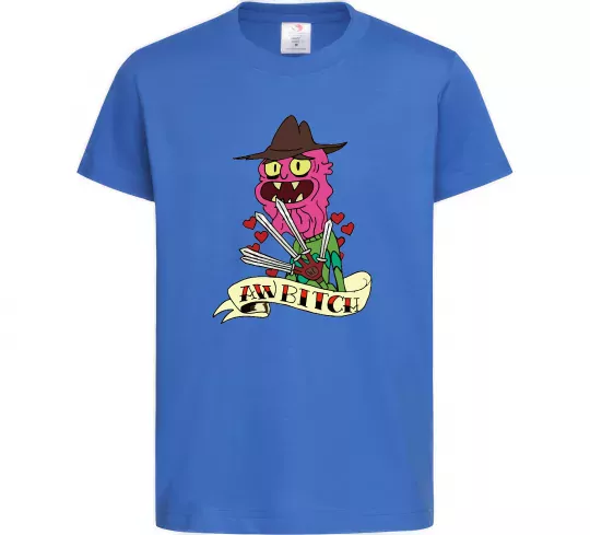 Детская футболка Scary Terry Ярко-синий фото