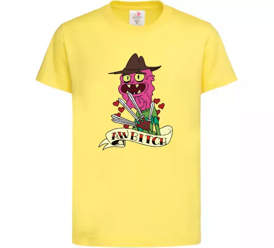 Детская футболка Scary Terry Лимонный фото