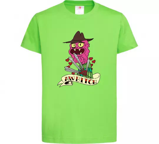 Детская футболка Scary Terry Лаймовый фото