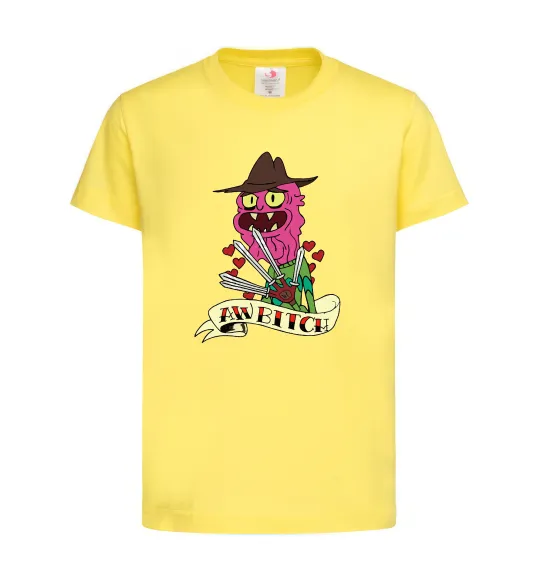 Детская футболка Scary Terry Лимонный фото