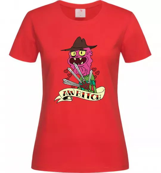 Жіноча футболка Scary Terry Червоний фото