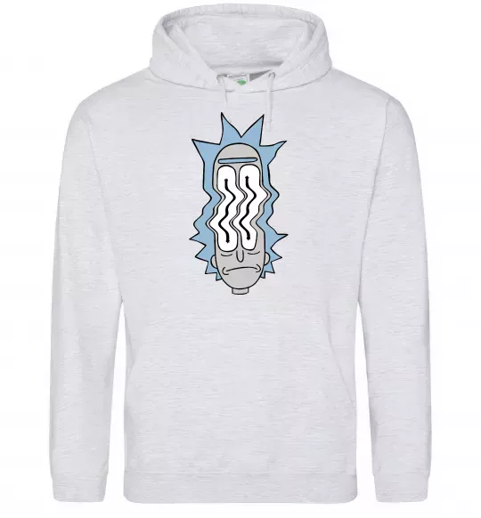 Мужская толстовка (худи) Riiick Серый меланж фото