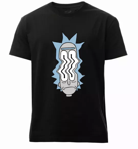 Чоловіча преміум футболка Riiick Чорний фото