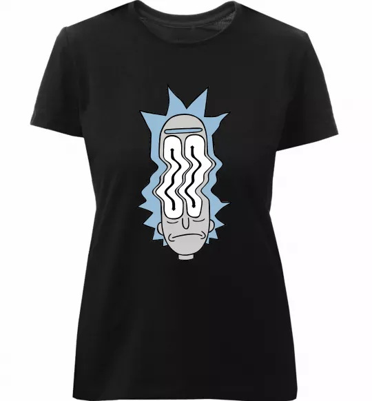 Женская премиум футболка Riiick Черный фото