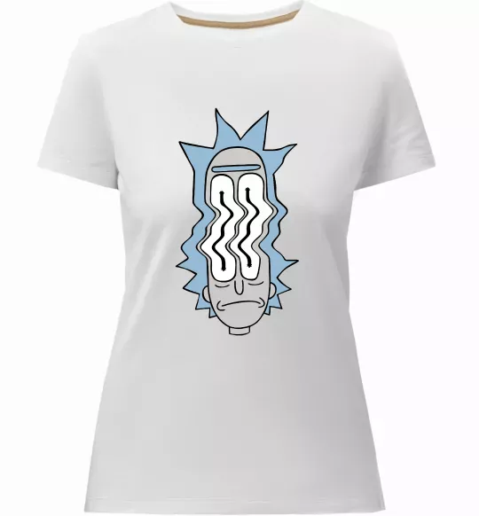 Женская премиум футболка Riiick Белый фото