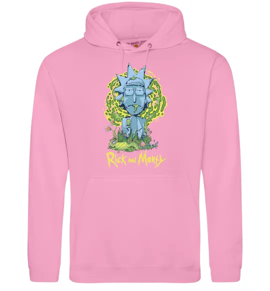 Мужская толстовка (худи) Rick statue Розовый фото
