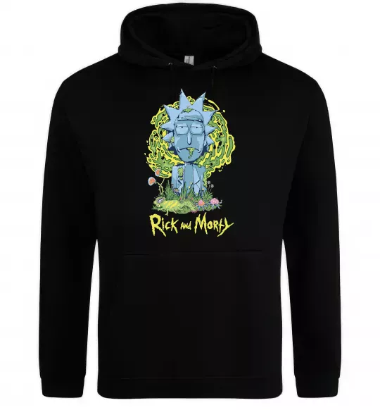 Чоловіча толстовка (худі) Rick statue Чорний фото