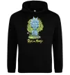 Чоловіча толстовка (худі) Rick statue Чорний фото