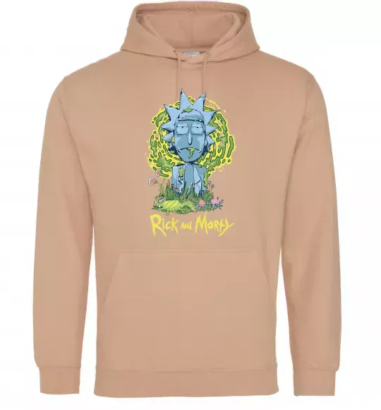 Чоловіча толстовка (худі) Rick statue Пісочний фото