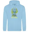 Мужская толстовка (худи) Rick statue Голубой фото