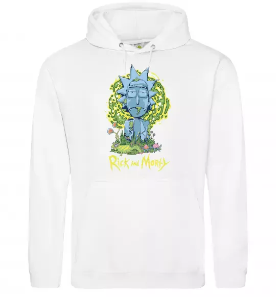 Жіноча толстовка (худі) Rick statue Білий фото