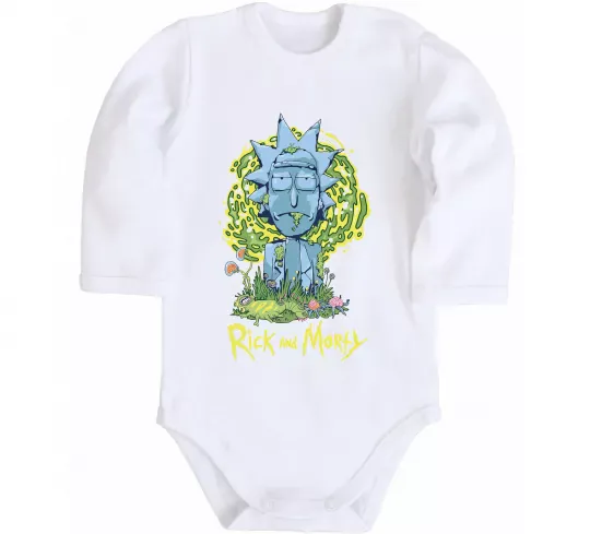 Детский боди Rick statue Белый фото