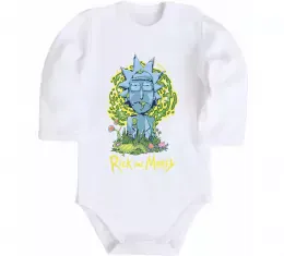 Детский боди Riiick Белый фото