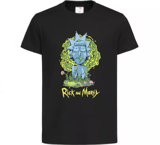 Дитяча футболка Rick statue Чорний фото