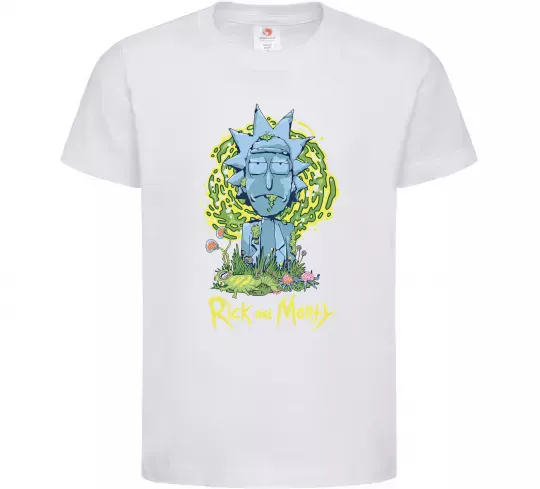 Дитяча футболка Rick statue Білий фото