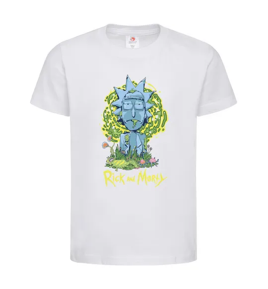Детская футболка Rick statue Белый фото