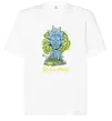 Футболка Оверсайз Rick statue Білий фото