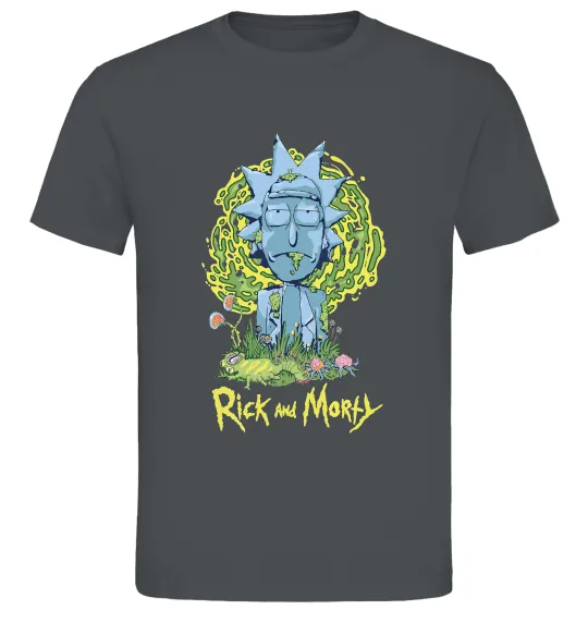 Мужская футболка Rick statue Графит фото
