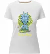 Женская премиум футболка Rick statue Белый фото