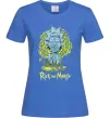 Жіноча футболка Rick statue Яскраво-синій фото