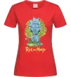 Жіноча футболка Rick statue Червоний фото