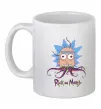 Чашка керамічна Octopus Rick Білий фото