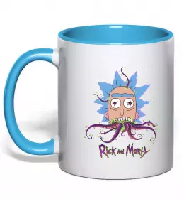 Чашка з кольоровою ручкою