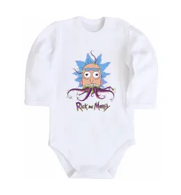 Дитячий бодік Octopus Rick Білий фото