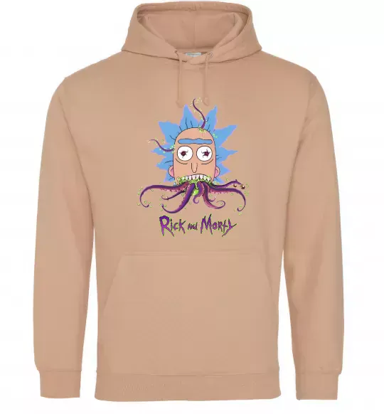 Жіноча толстовка (худі) Octopus Rick Пісочний фото