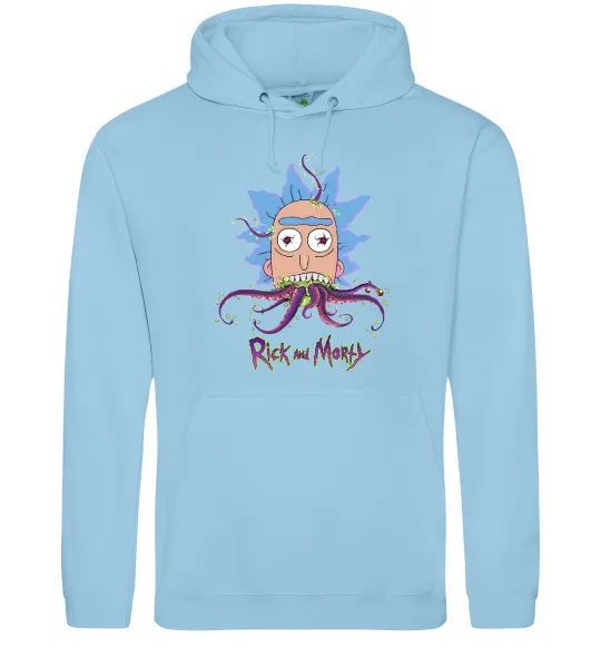 Жіноча толстовка (худі) Octopus Rick Блакитний фото