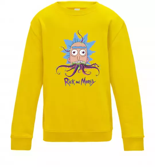 Дитячий світшот Octopus Rick Сонячно жовтий фото