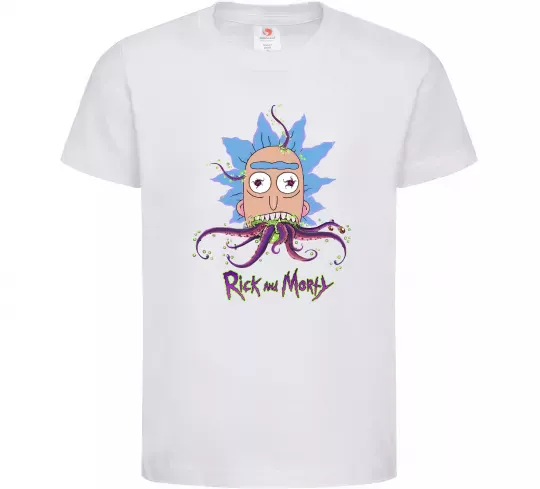 Детская футболка Octopus Rick Белый фото