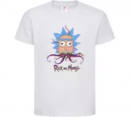 Детская футболка Octopus Rick Белый фото