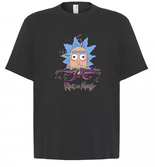 Футболка Оверсайз Octopus Rick Черный фото