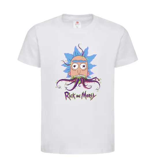 Дитяча футболка Octopus Rick Білий фото