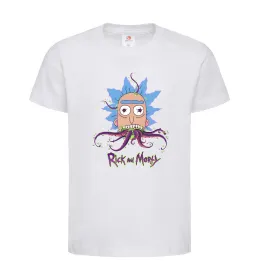 Детская футболка Octopus Rick Белый фото