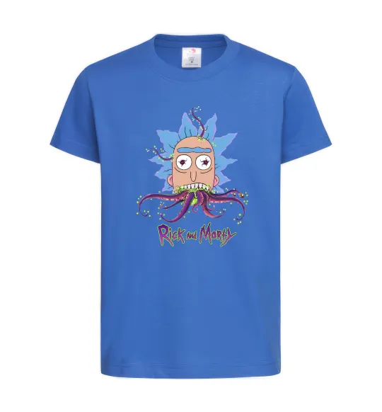 Дитяча футболка Octopus Rick Яскраво-синій фото