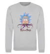 Світшот Octopus Rick Сірий меланж фото