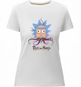 Женская премиум футболка Octopus Rick