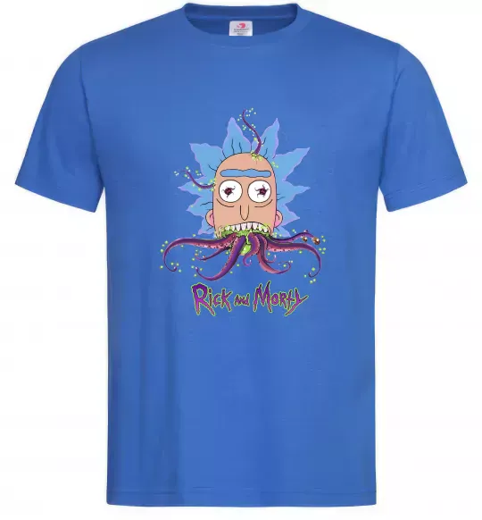 Чоловіча футболка Octopus Rick Яскраво-синій фото