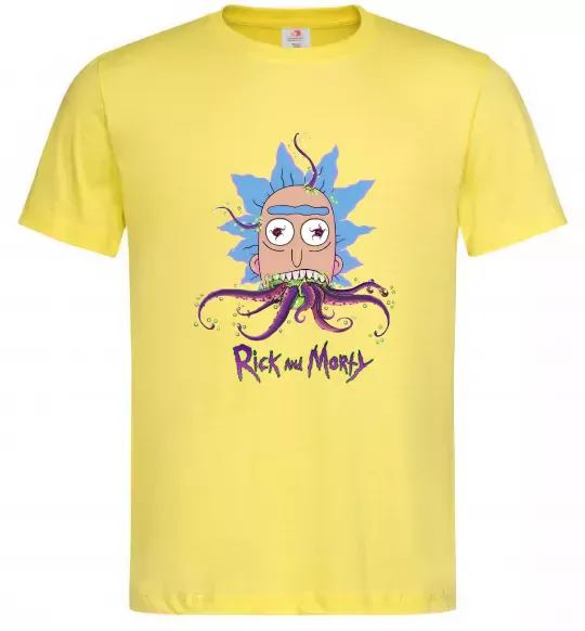 Чоловіча футболка Octopus Rick Лимонний фото