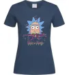 Жіноча футболка Octopus Rick Темно-синій фото